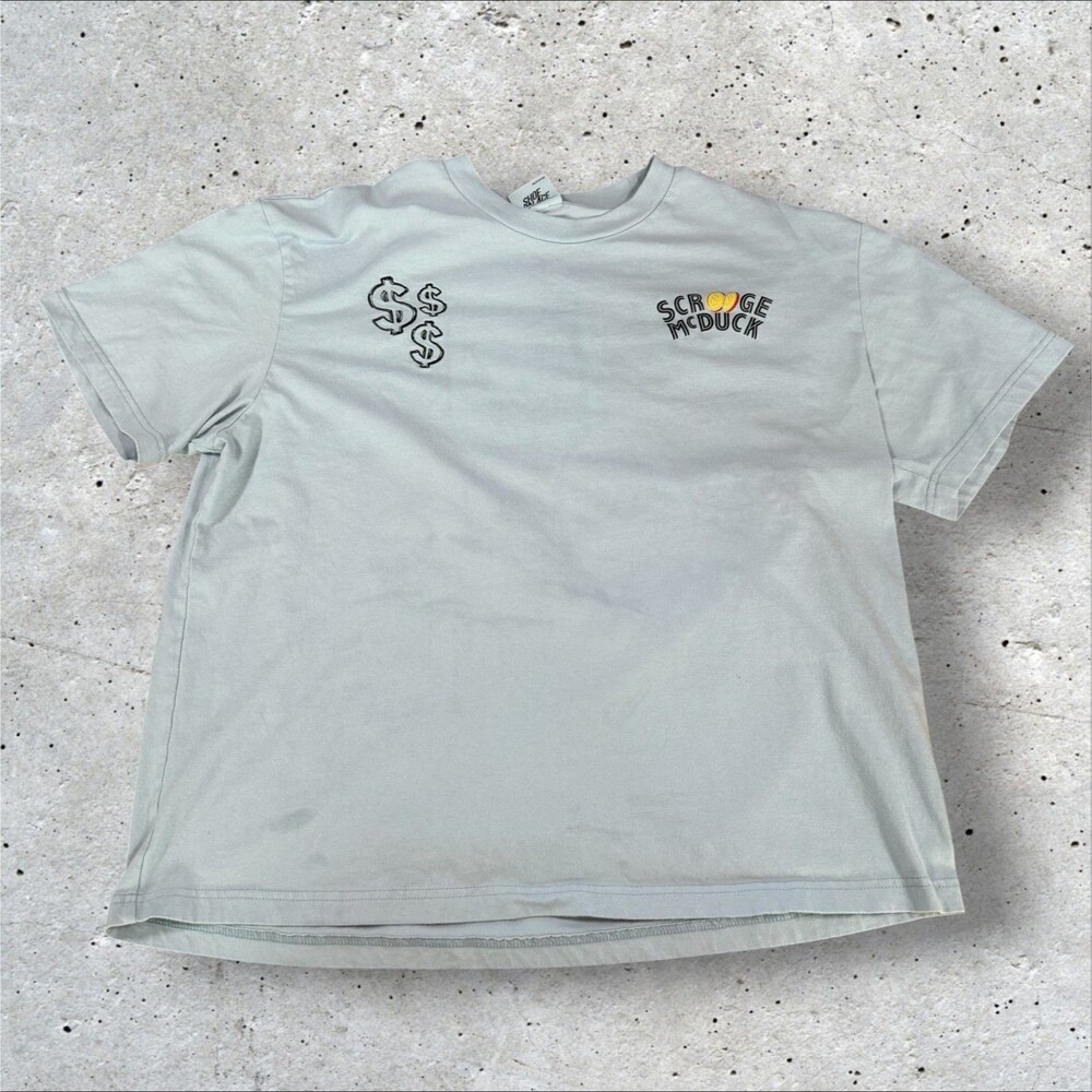 Disney DuckTales Scrooge McDuck Graphic T Shirt Mens Large Shoe Palace Blue